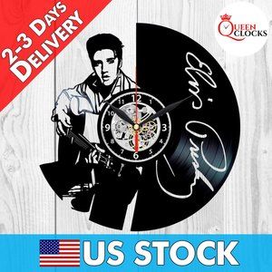 Elvis Vinyl Clock Wall Decor Elvis Presley Gifts
